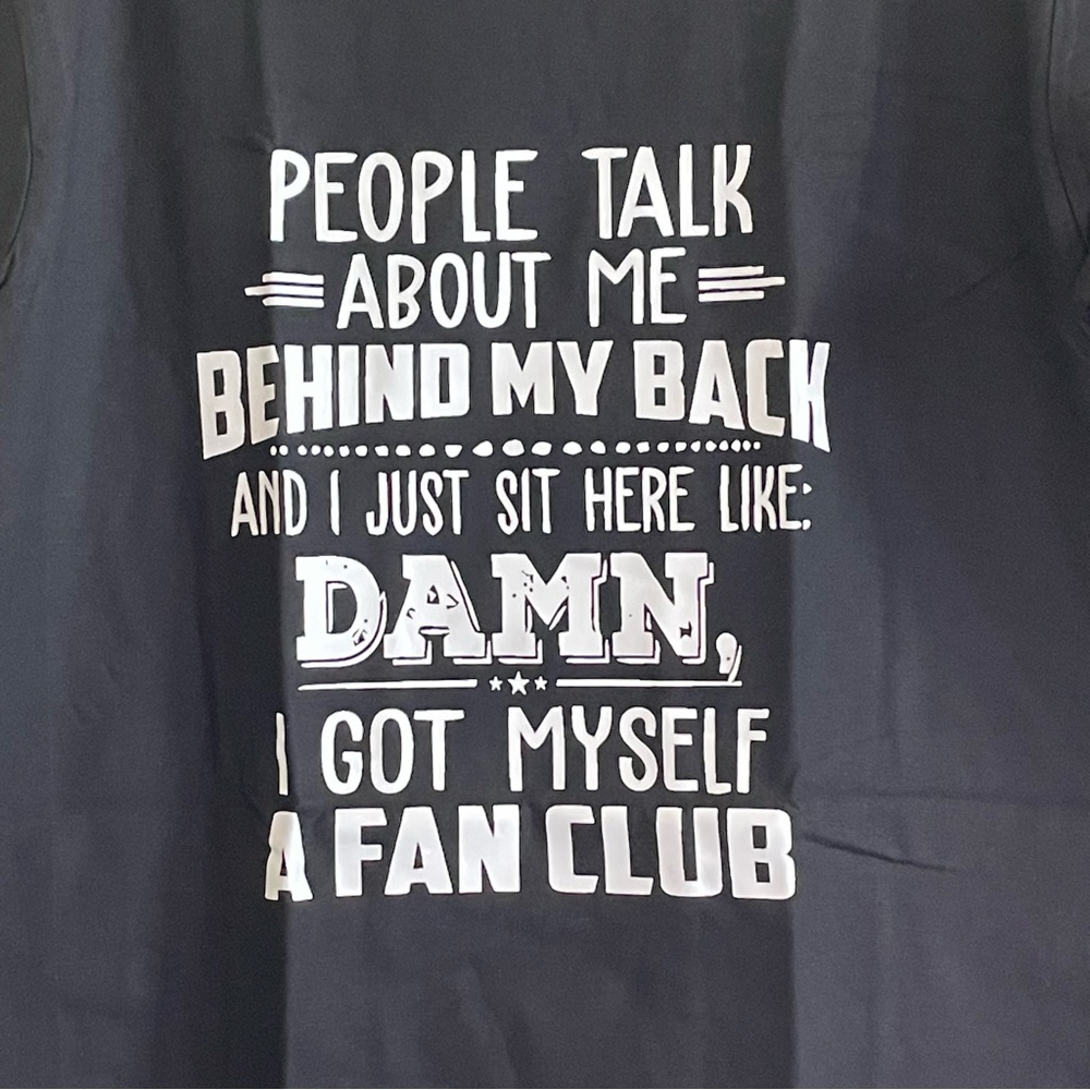 Funny sarcastic black and white graphics shirt sleeve t-shirt - Picture 5 of 5